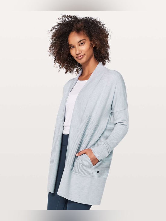 lululemon athletica Jackets & Blazers - Lululemon Sit In Lotus Wrap II Heathered Starlight